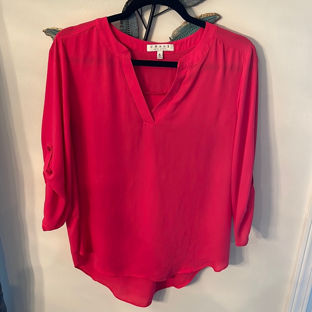 Womens pink shirt size medium